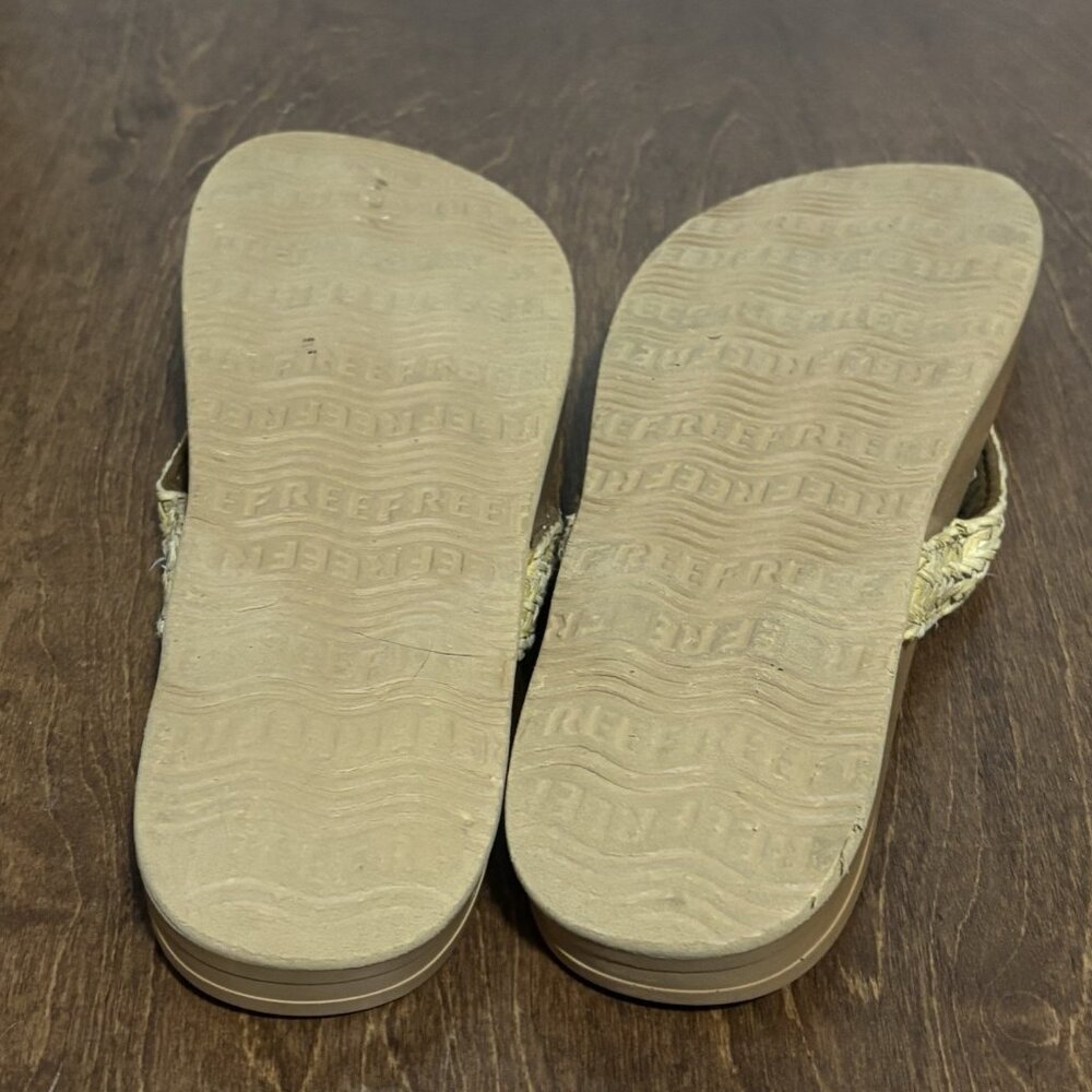 Reef Womens Braided Flip Flop Sandals- Size 10  Horizon Flip Tan - Picture 5 of 5